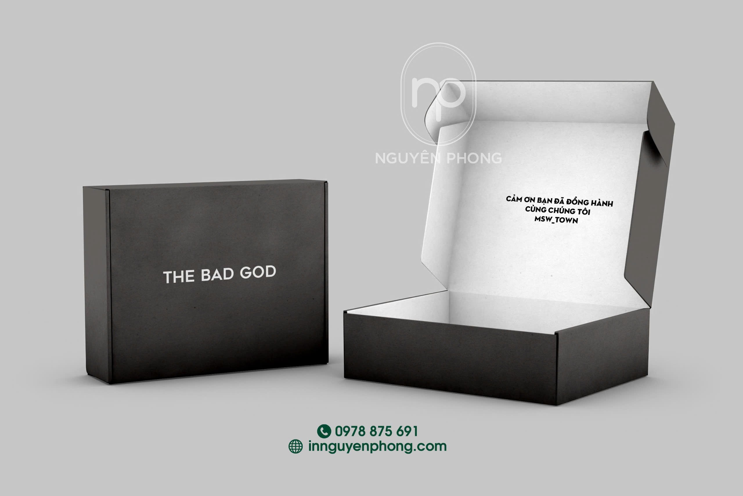 Hộp carton in ấn theo kích thước tùy chỉnh